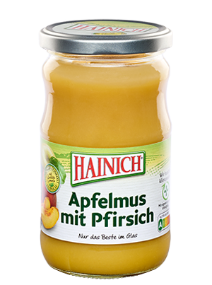 Apfelmus mit Pfirsich